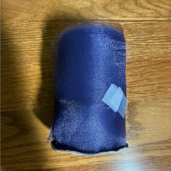 Roll of White Tulle and Roll Purple Decorative Scarfing - Picture 4 of 8